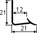 Уголок  внутренний E 12